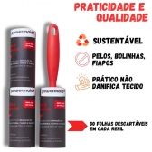 Rolo Adesivo Removedor De Tira Pelos Roupas Sofa Com 3 Refil